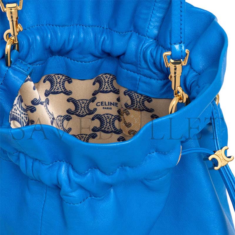 Ce1i*e small crystal pouch in lambskin 123662j79.07qh (32*29*0.5cm)